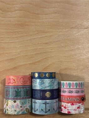11 Rolls of Summer Themed Washi Tape